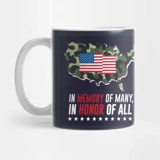 Memorial Day, USA, Soldier Design, Vector, Artwork Mug